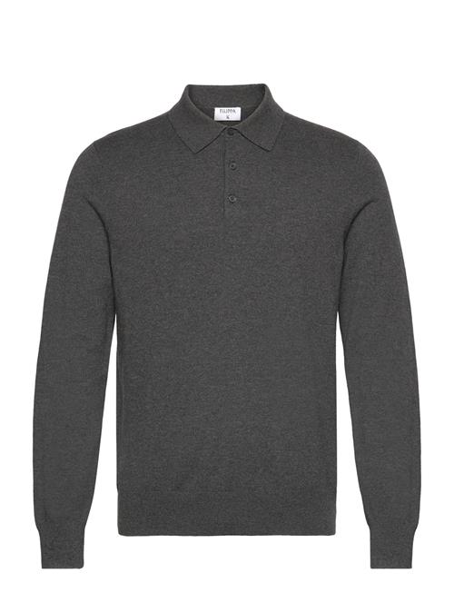 Filippa K Knitted Polo Shirt Filippa K Grey