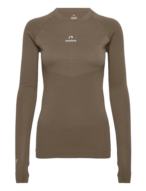 Nwlpace Ls Seamless Woman Newline Khaki