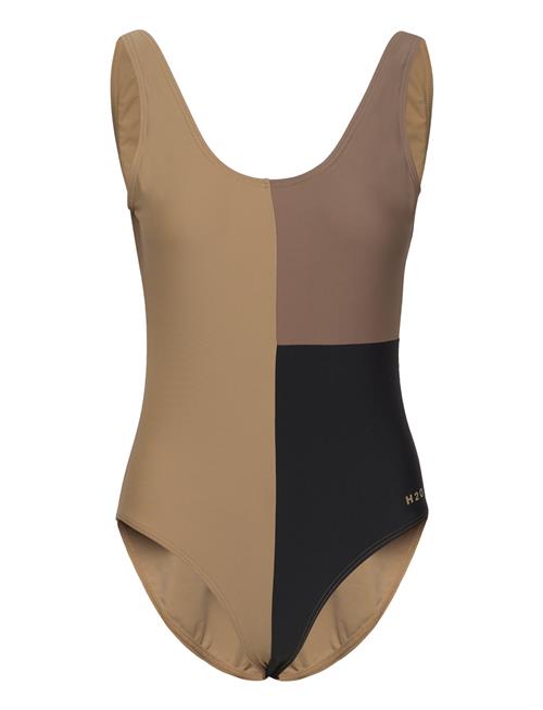 H2O Møn Colorblock Swim Suit H2O Beige