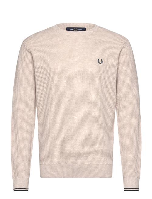 Waffle Stitch Jumper Fred Perry Beige