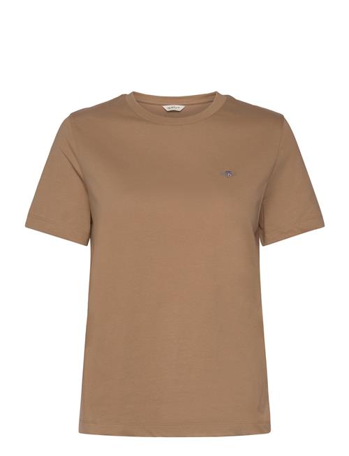 GANT Reg Shield Ss T-Shirt GANT Brown