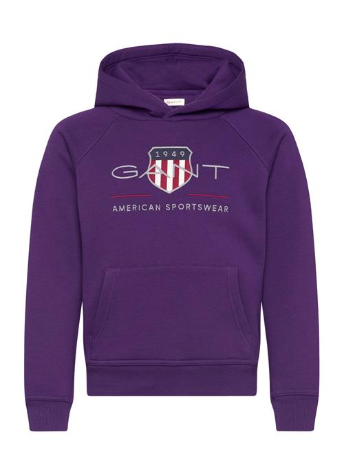 GANT Archive Shield Hoodie GANT Purple