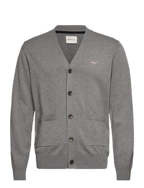 GANT Classic Cotton V-Cardigan GANT Grey