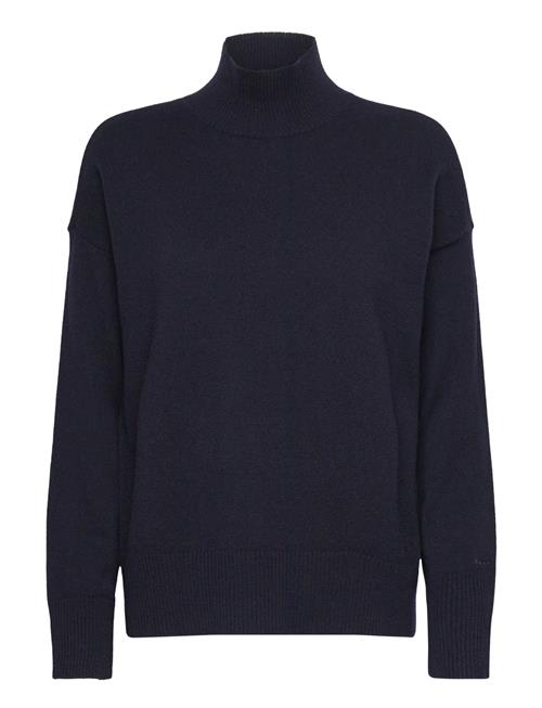 Superfine Lambswool Stand Collar GANT Navy