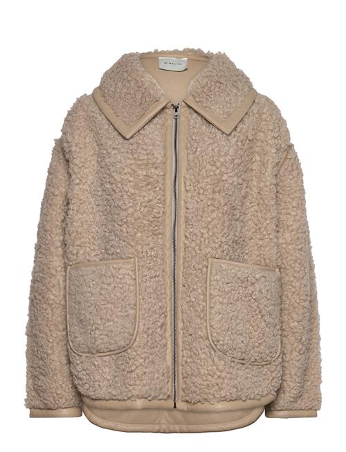 Malina Miriam Over D Faux Fur Jacket Malina Beige