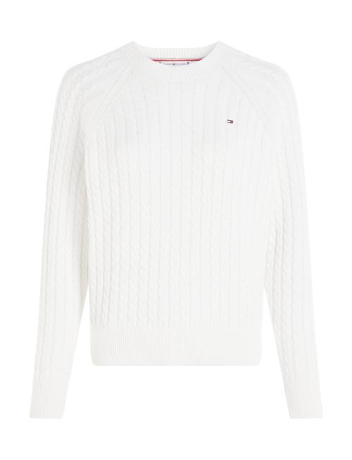 Se Co Cable C-Nk Sweater Tommy Hilfiger White ved Booztlet