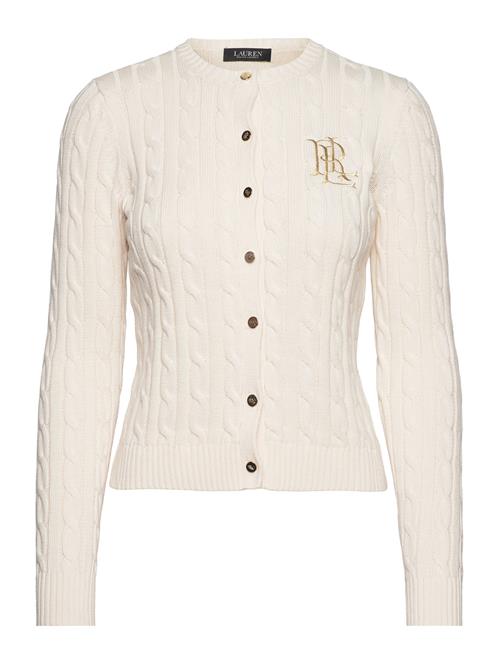 Lauren Ralph Lauren Cable-Knit Cotton Cardigan Lauren Ralph Lauren Cream