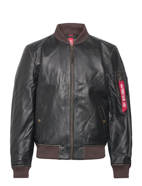 Alpha Industries Ma-1 Leather Lf Alpha Industries Brown