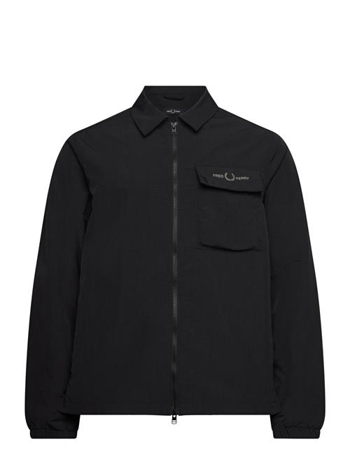 Fred Perry Ripstop Overshirt Fred Perry Black