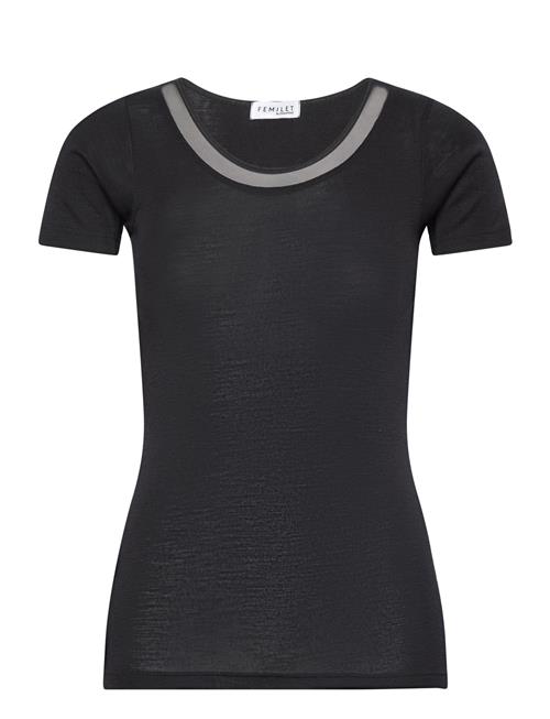 Femilet Juliana T-Shirt Short Sleeve Wool Femilet Black