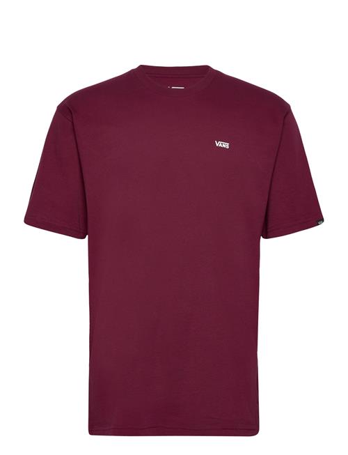 Mn Left Chest Logo Tee VANS Burgundy