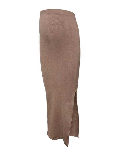 Mamalicious Mlalanis Seamless Al Rib Skirt Hw Noos Mamalicious Beige