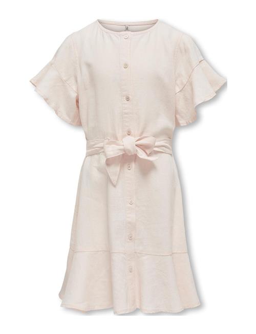 Kids Only Kogcaro S/S Belt Dress Wvn Kids Only Pink