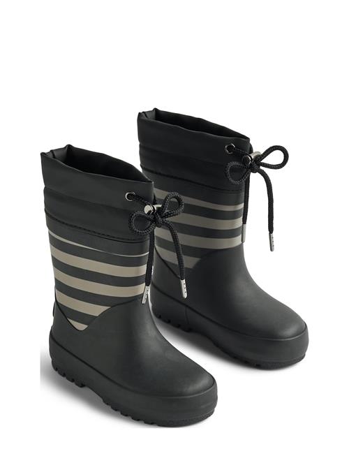 Wheat Rubber Boot Thermo Print Wheat Black