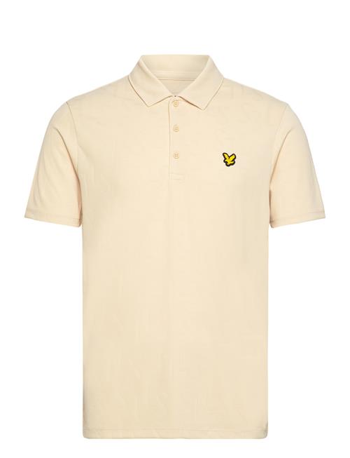 Lyle & Scott Sport Monogram Jacquard Polo Shirt Lyle & Scott Sport Cream