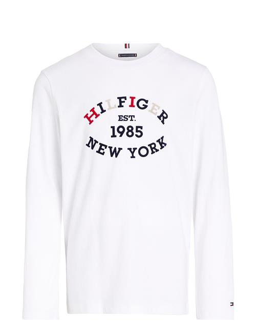 Monotype Flock Regular Tee Ls Tommy Hilfiger White