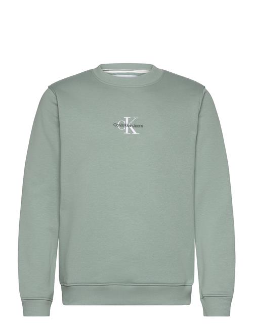 Se Monologo Crew Neck Calvin Klein Jeans Green ved Booztlet