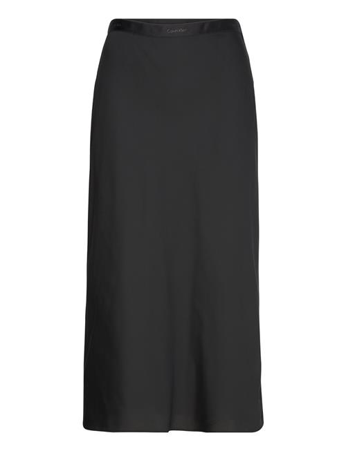 Calvin Klein Recycled Cdc Bias Cut Midi Skirt Calvin Klein Black