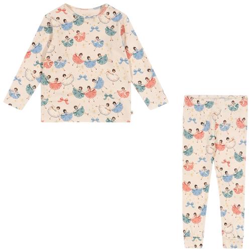 Konges Sløjd Basic Blouse/Pants Set Gots - Bow Ballerina |  | 5-6 years