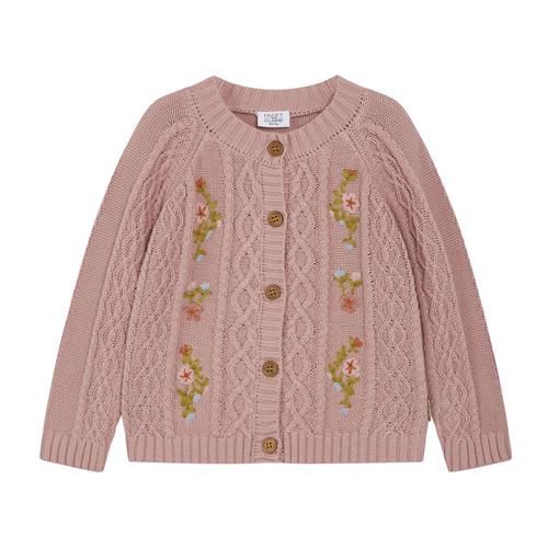 Hust&Claire Camilia Cardigan Dusty Rose | Lyserød | 86 cm