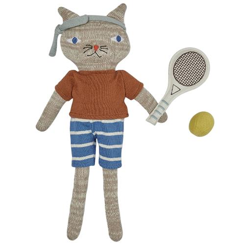 OYOY Polly Cat Tennis Dukke | Brun | 0-3