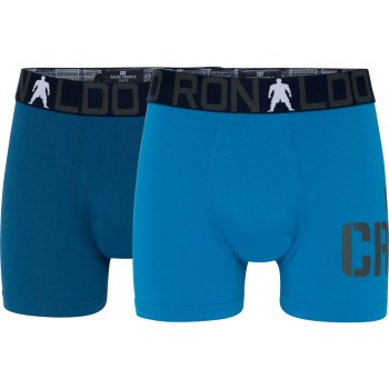 CR7 Cristiano Ronaldo 2P Boys Trunk Briefs Blå bomuld 134-140