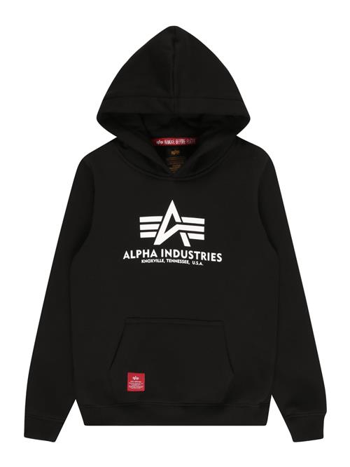 ALPHA INDUSTRIES Sweatshirt  rød / sort / hvid