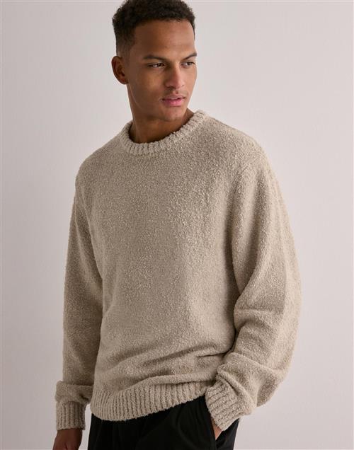 Only & Sons Onsrory Vin 5 Boucle Crew Knit Striktrøjer Beige