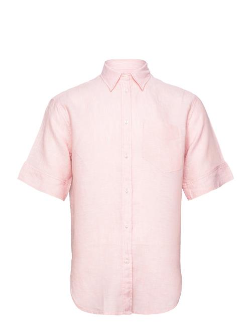 GANT D2. Rel Ss Linen Chambray Shirt GANT Pink