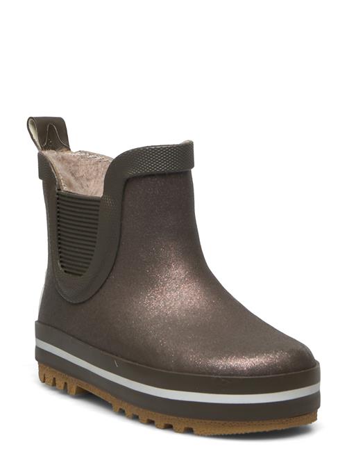 mikk-line Short Winter Wellies - Glitter Mikk-line Khaki