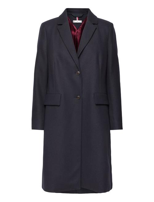 Tommy Hilfiger Classic Light Wool Blend Coat Tommy Hilfiger Navy