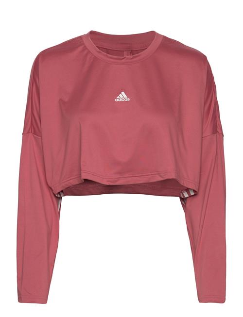 Hyperglam Cut 3-Stripes Lightweight Over D Sweatshirt Adidas Performance Pink