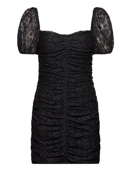 ROTATE Birger Christensen Lace Puff Sleeve Dress ROTATE Birger Christensen Black