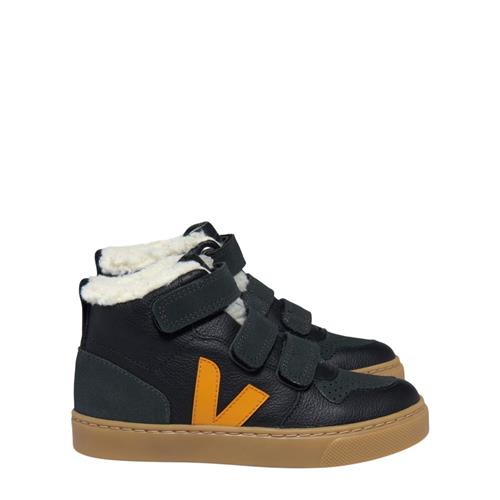 Veja Small V-10 Mid Forede Sneakere Black Ouro Graphite | Sort | 26 EU