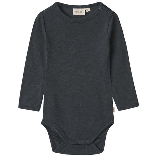 Wheat Langærmet uldbody Lucca Navy | Marine blå | 68 cm