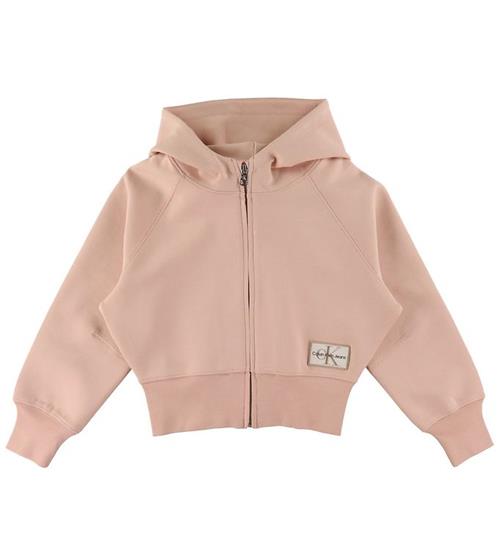 Calvin Klein Cardigan - Active Zip Through Hoodie - Pink Bloom