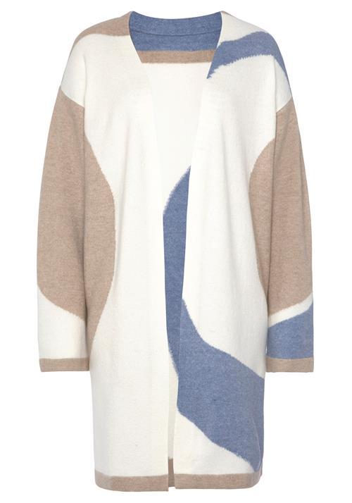 LASCANA Cardigan  beige / creme / blå