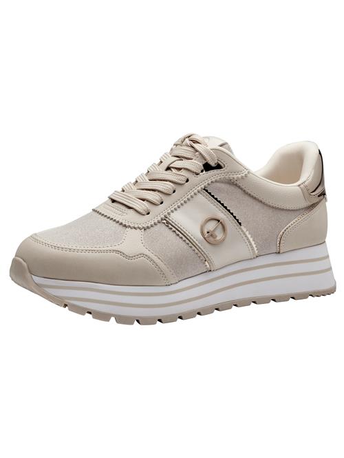 Se Tamaris Sneaker low  beige / guld ved About You