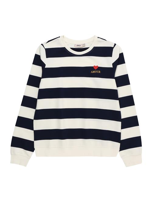 KIDS ONLY Sweatshirt 'Serena'  marin / gul / rød / hvid