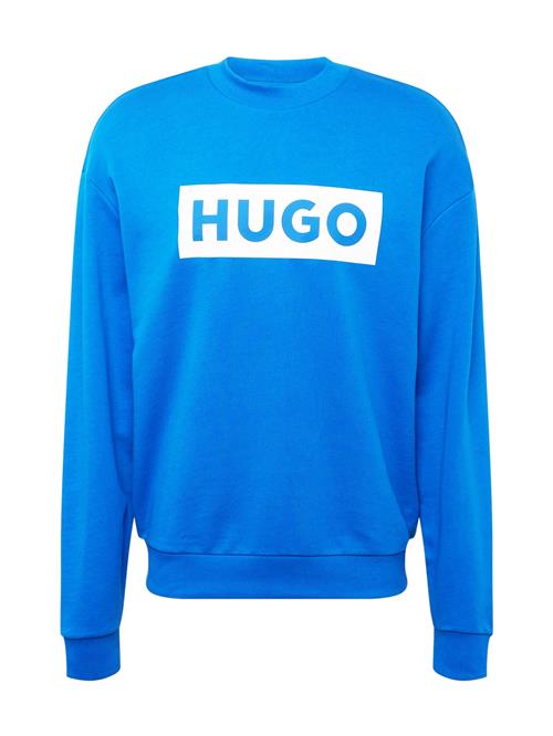 Se HUGO Sweatshirt 'Niero'  royalblå / hvid ved About You