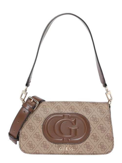 GUESS Skuldertaske 'Mietta'  beige / brun