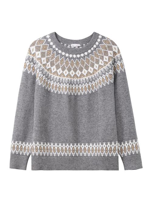 Se SHEEGO Pullover  guld / grå-meleret / hvid ved About You