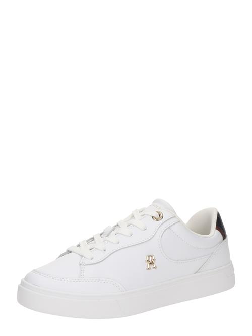 TOMMY HILFIGER Sneaker low 'Essential'  sort / hvid