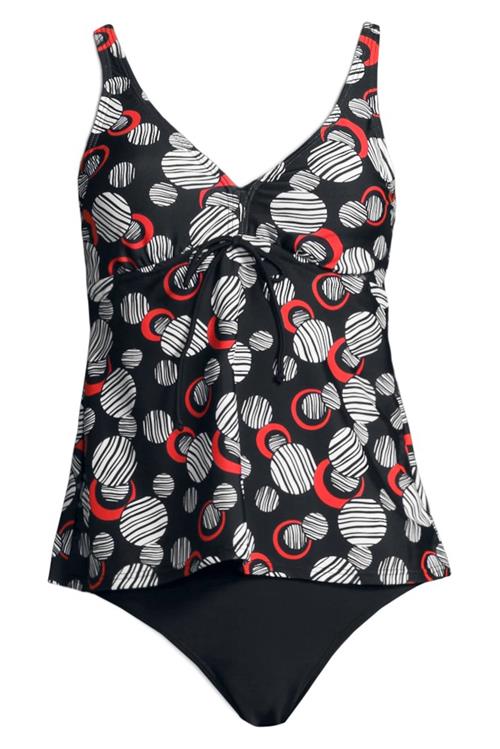 LASCANA Tankini  rød / sort / hvid