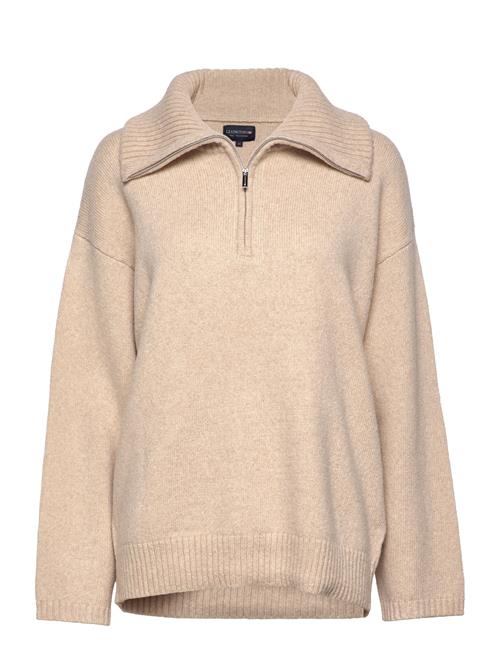 Lexington Clothing Madison Wool/Alpaca Blend Half Zip Sweater Lexington Clothing Beige