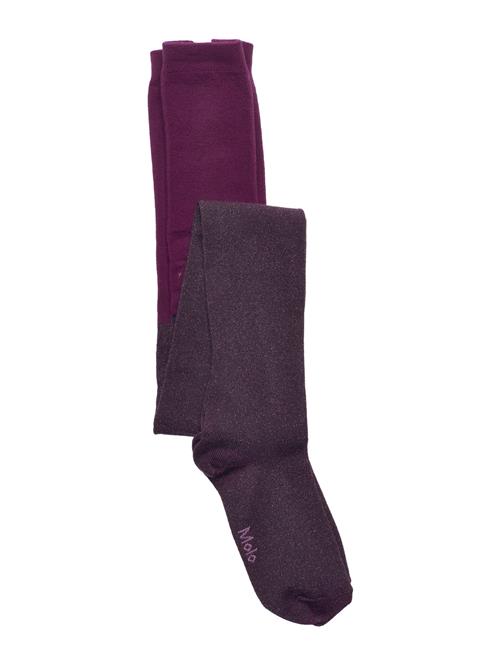 Molo Glitter Tights Molo Burgundy