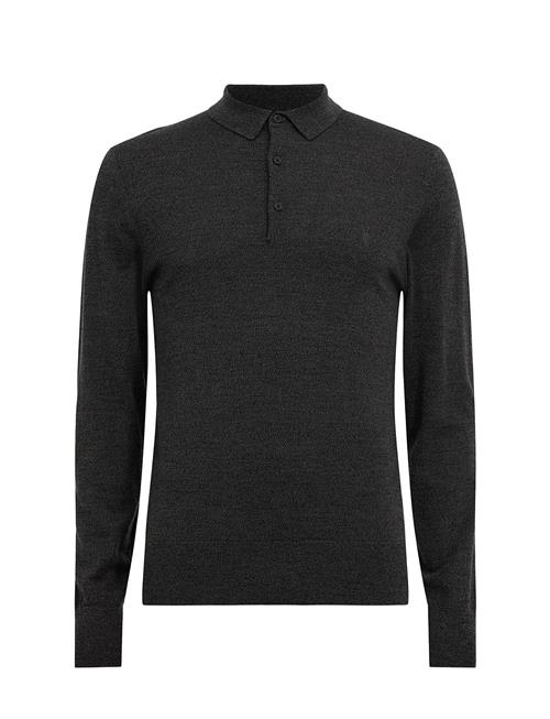 AllSaints Mode Merino Ls Polo AllSaints Grey