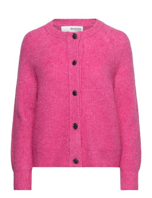 Selected Femme Slflulu Ls Knit Short Cardigan Noos Selected Femme Pink