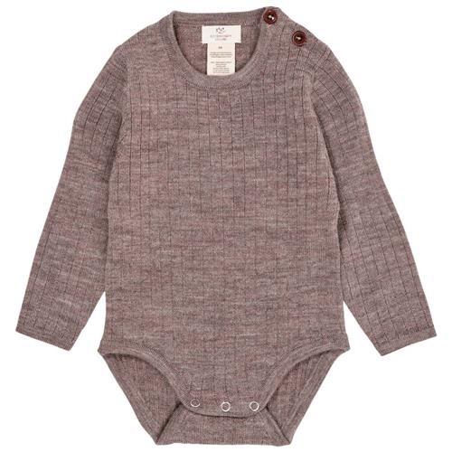 Copenhagen Colors Merino Uld Baby Body Natural Melange Beige | Beige | 74 cm