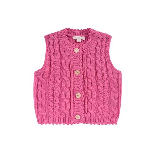 Louise Misha Annie Strikket Vest Candy Pink | Lyserød | 4 years